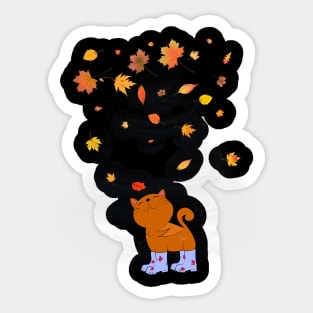 Autumn leaves Sticker